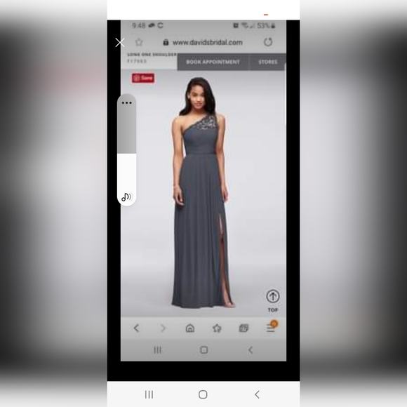 David's Bridal bridesmaids dress - Picture 3 of 3